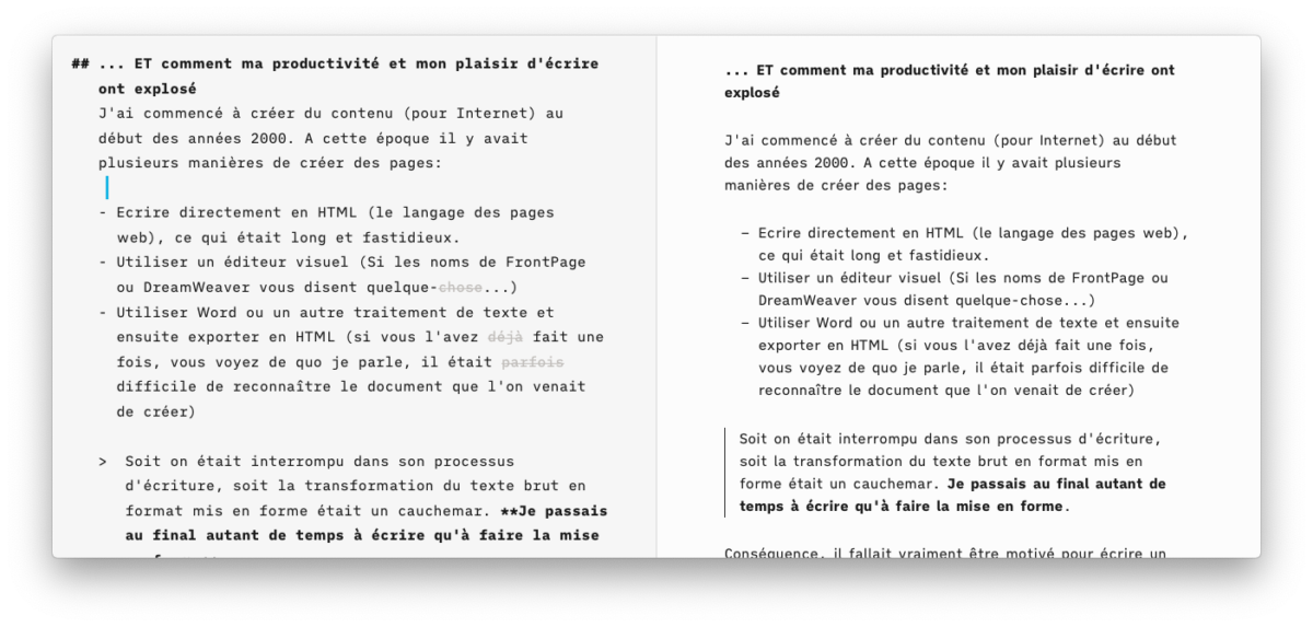 Cet article en Markdown sous iA Writer